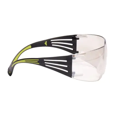 3M™ SecureFit™ 400 Schutzbrille, schwarz/grüne Bügel, verspiegelte Scheibe
