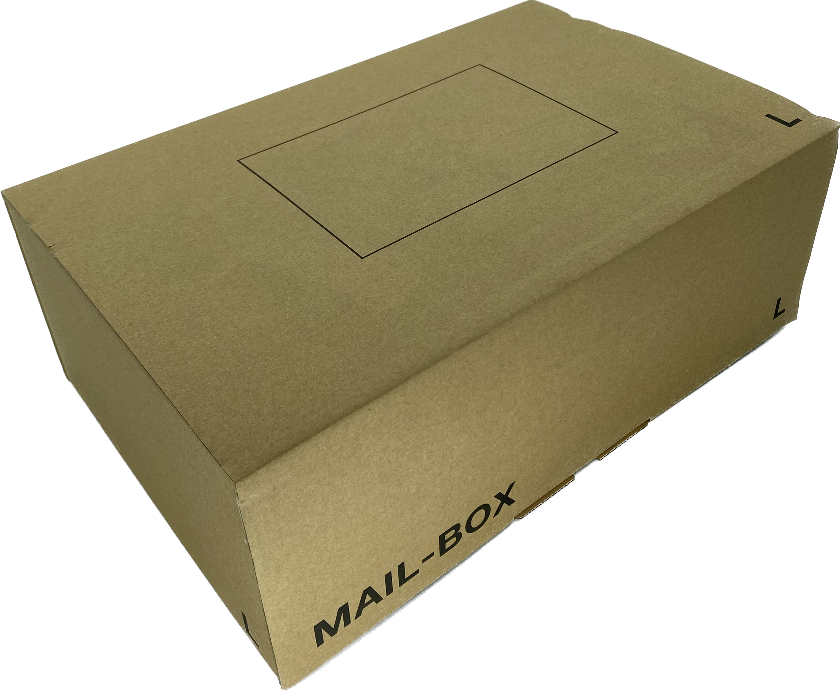 Mailbox-Karton L, 395 x 248 x 141 mm, braun