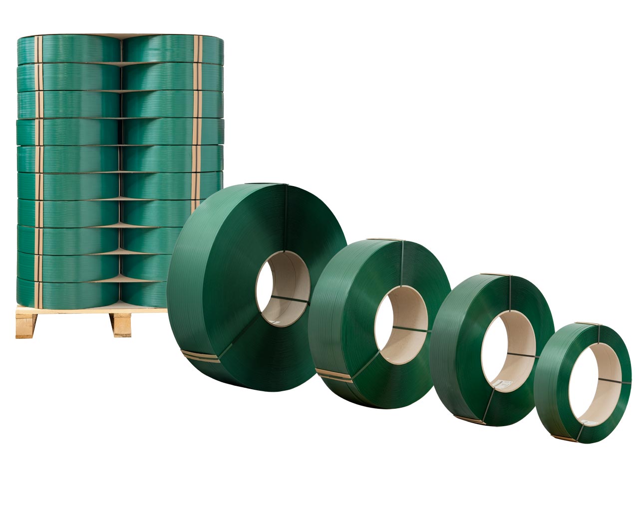 PET-Umreifungsband 15,5 x 0,9mm x 1.500m, grün
