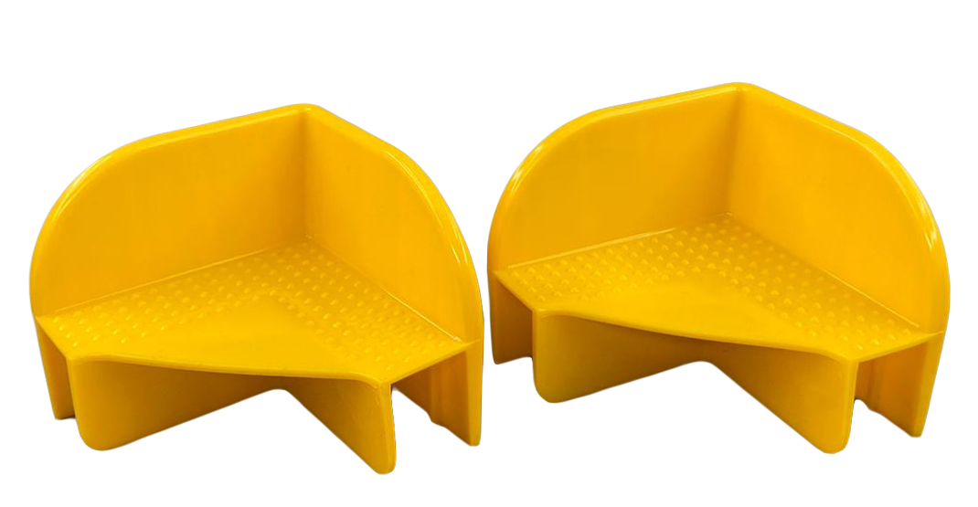 Paletten-Stapelecken aus Kunststoff, gelb