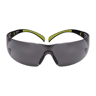 3M™ SecureFit™ 400 Schutzbrille, schwarze/grüne Bügel, graue Scheibe