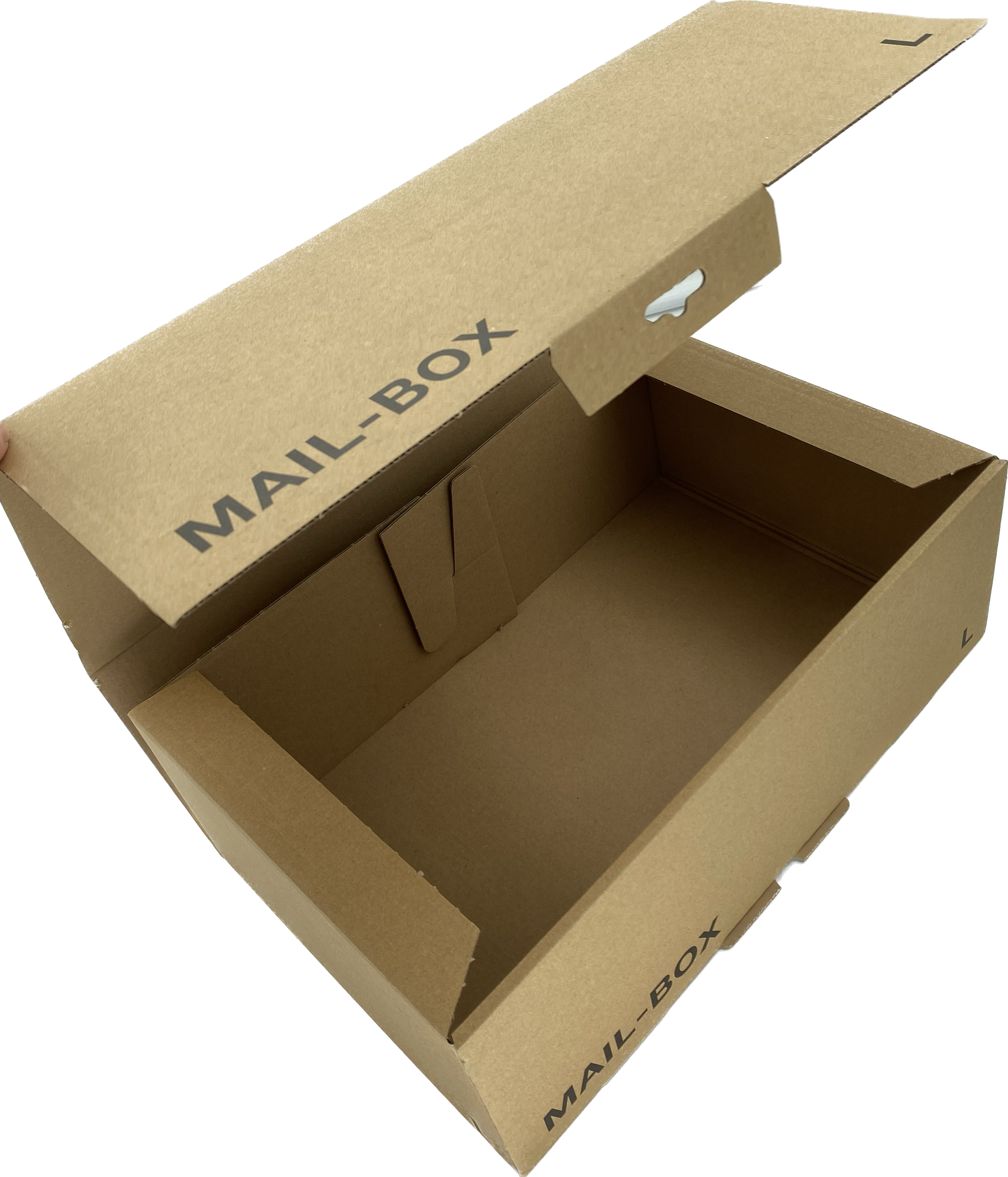 Mailbox-Karton L, 395 x 248 x 141 mm, braun