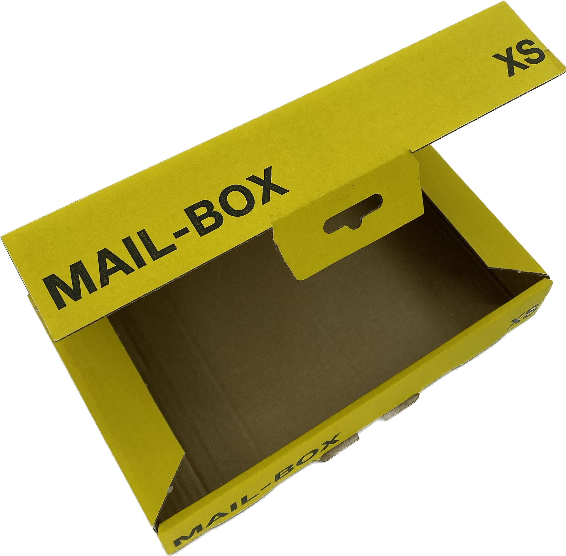 Mailbox-Karton XS, 230x160x20mm, gelb, DIN A5
