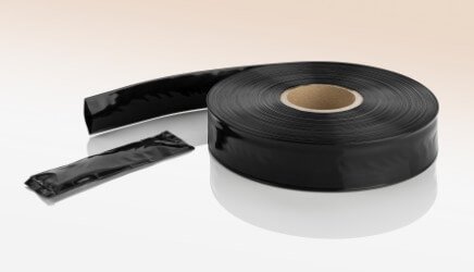 LDPE-Schlauchfolie, 350 x 0,10mm, 250lfm, schwarz
