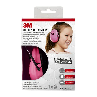 3M™ Peltor™ Kapselgehörschutz für Kinder H510AK, Pink (98dB)