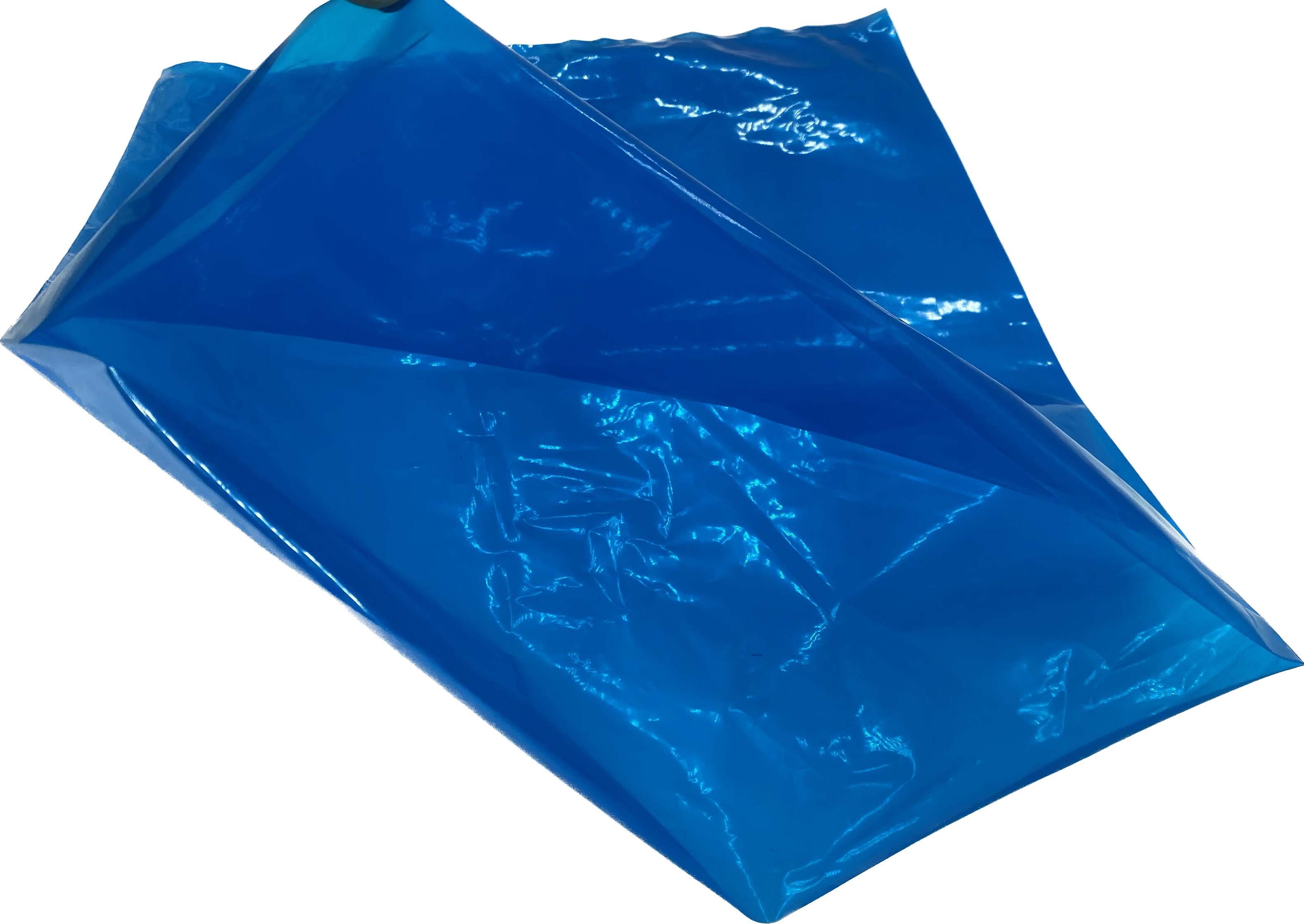 HDPE-Flachbeutel 30my, 700 x 900mm, blau-transparent